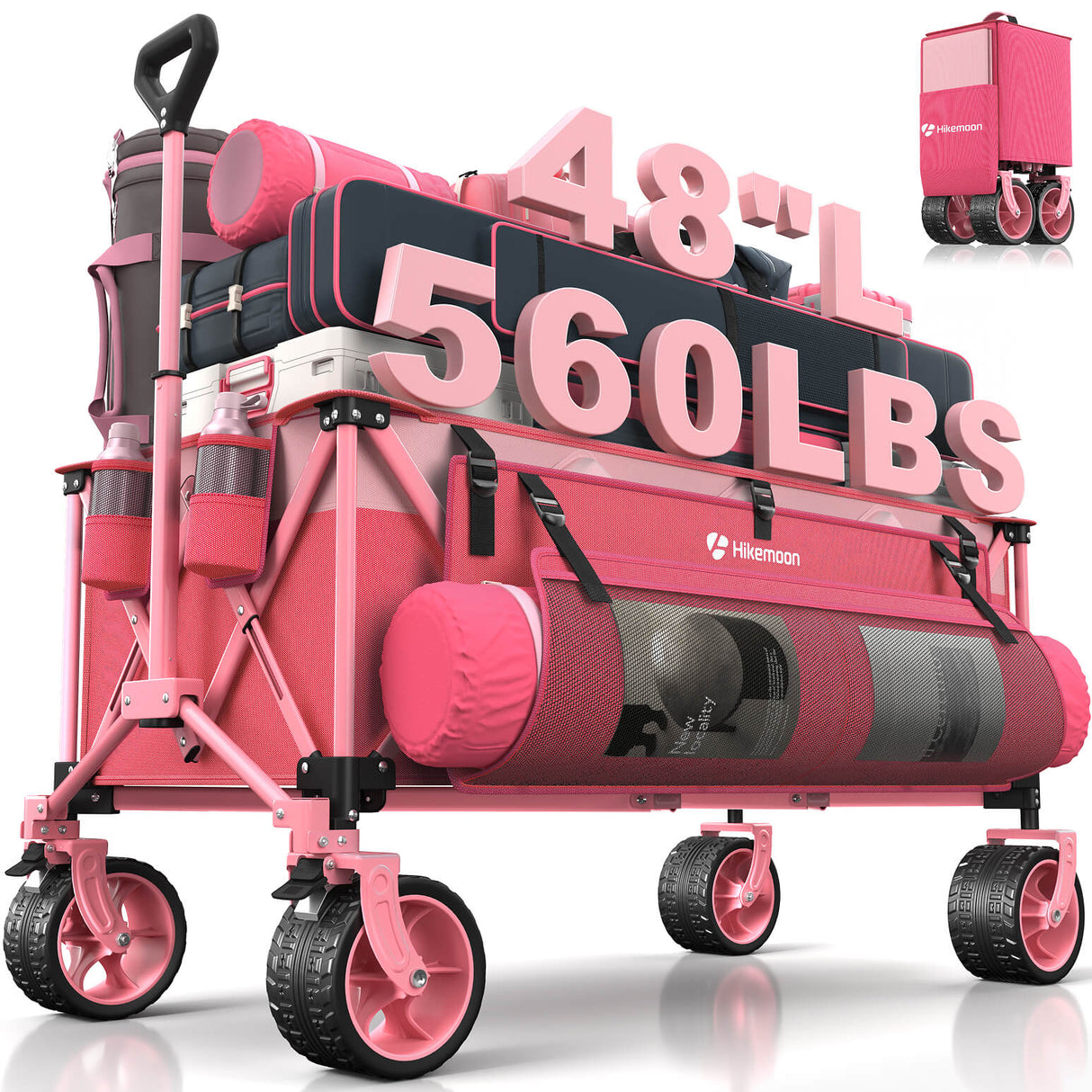 300L Extra Large Foldable Wagon Cart