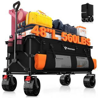 300L Heavy-Duty Folding Beach Collapsible Wagon Cart