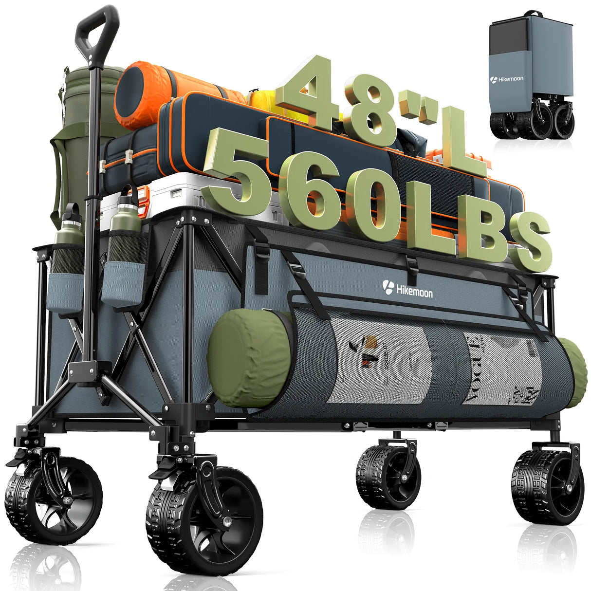 300L Extra Large Foldable Wagon Cart HIKEMOON