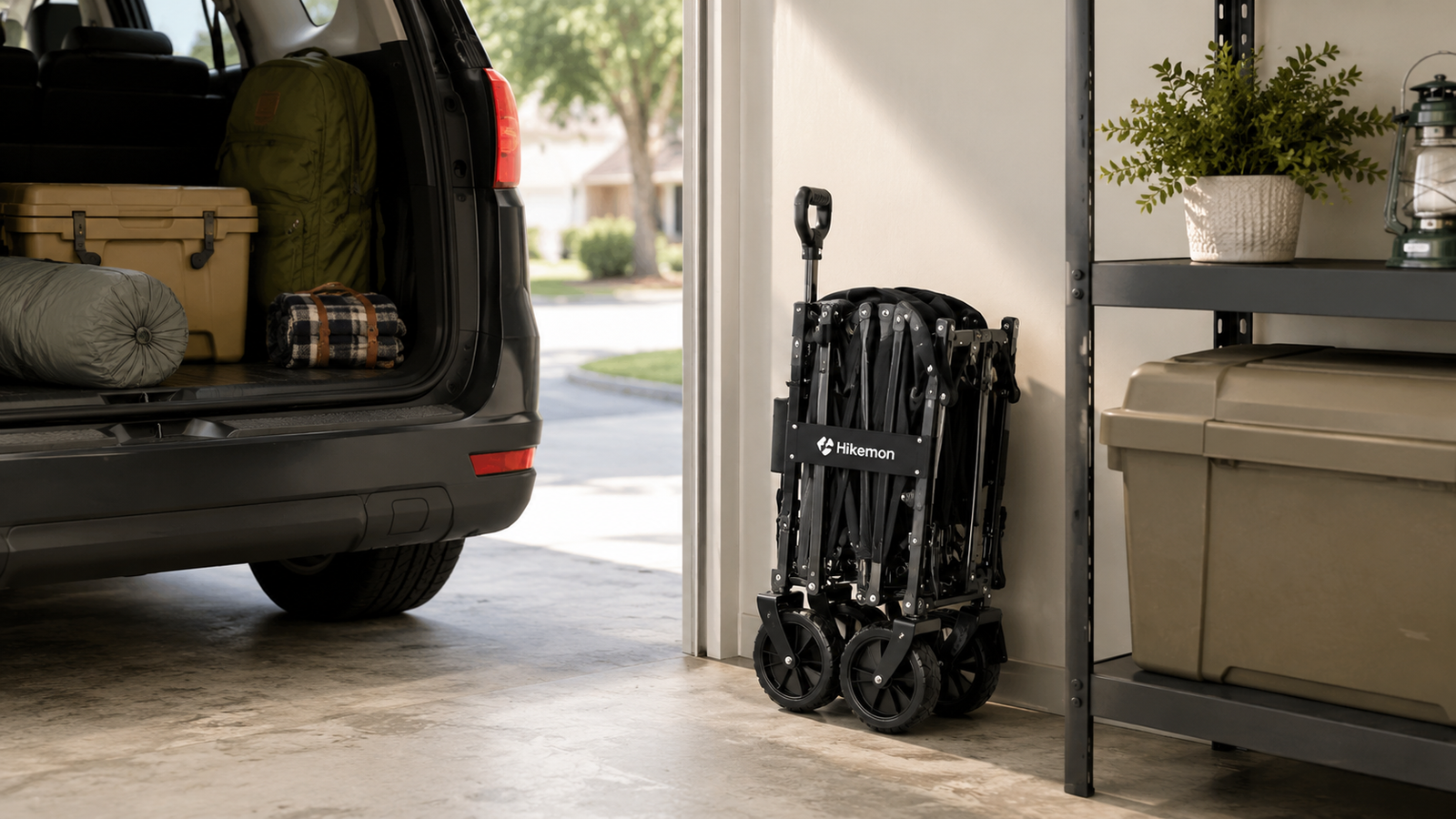 Fold a Wagon Cart for Easy Storage