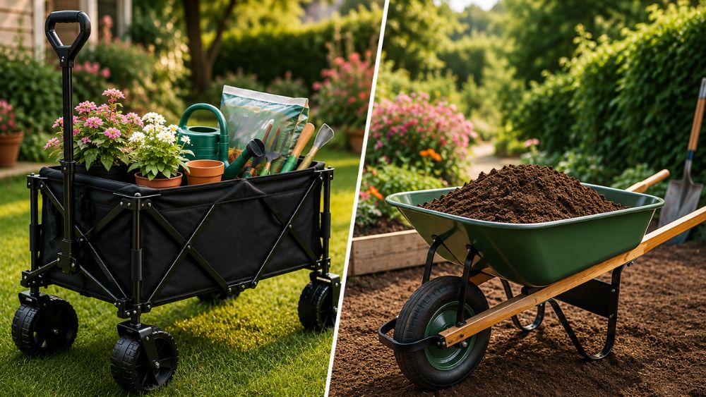 Garden Wagon vs Wheelbarrow