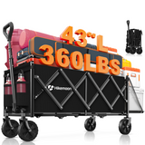 Collapsible Wagon Cart with Extended Tailgate