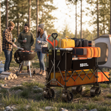 400L Double Decker Folding Wagon with Tailgate