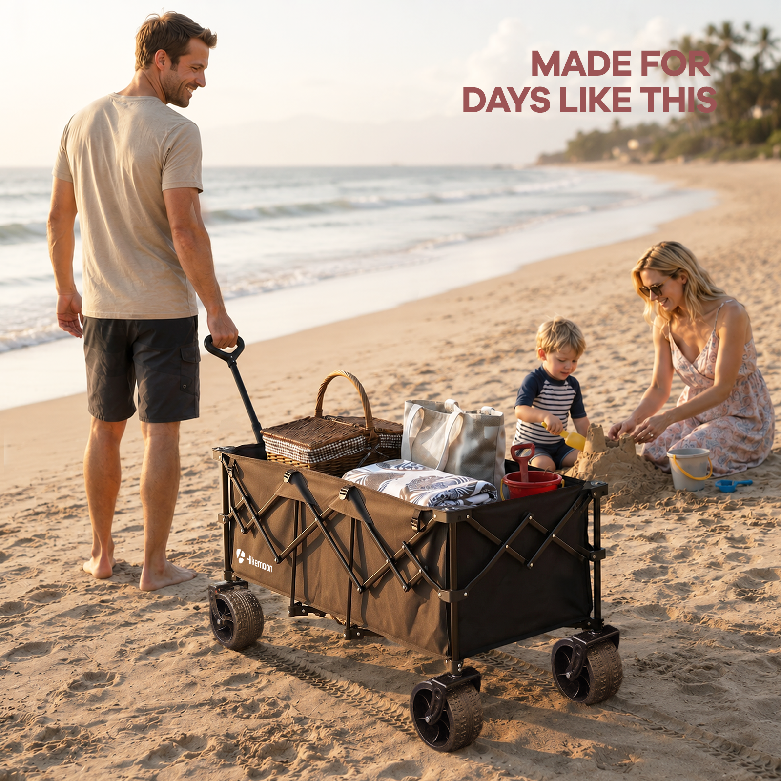 heavy duty beach wagon for Sand Trips – HIKEMOON