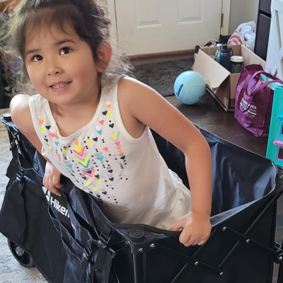 Collapsible Wagon with beach wheels