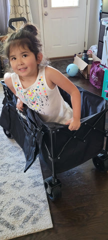 Collapsible Wagon with beach wheels
