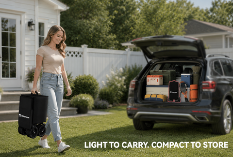 Light to Carry. Easy to Store