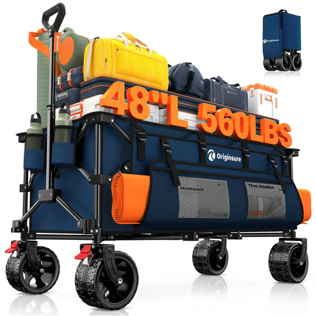 300L Heavy-Duty Folding Beach Collapsible Wagon Cart HIKEMOON