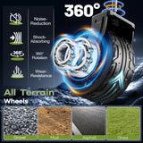 150L Black Utility Collapsible All-Terrain Wagon Cart HIKEMOON